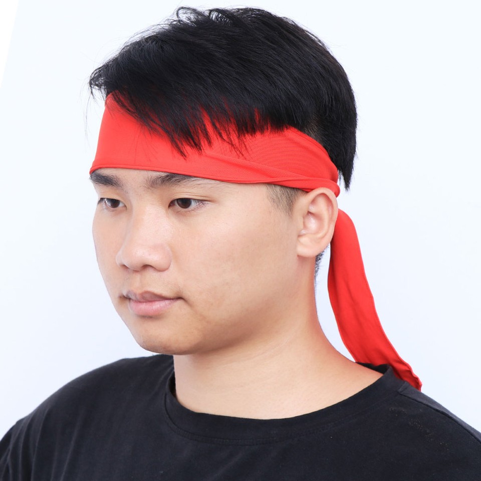 Red Ninja Headband Sweat Bands Headbands Men Wearresistant Miss Women