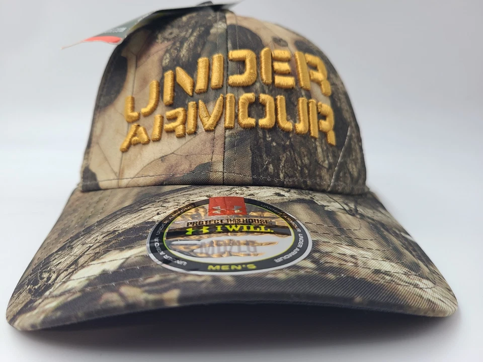 Under Armour Camuflaje Flex Ajustado (Parece S-M) Gorra Poliéster Papá Hombres Mujeres Marrón Foto 2 de 4
