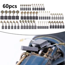 60Pcs 10 Sizes Electric Motor Carbon Brushes Replacement For Power Tool/ New