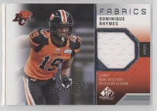 2021 SP Game Used Edition CFL Fabrics Dominique Rhymes #DR 1u6