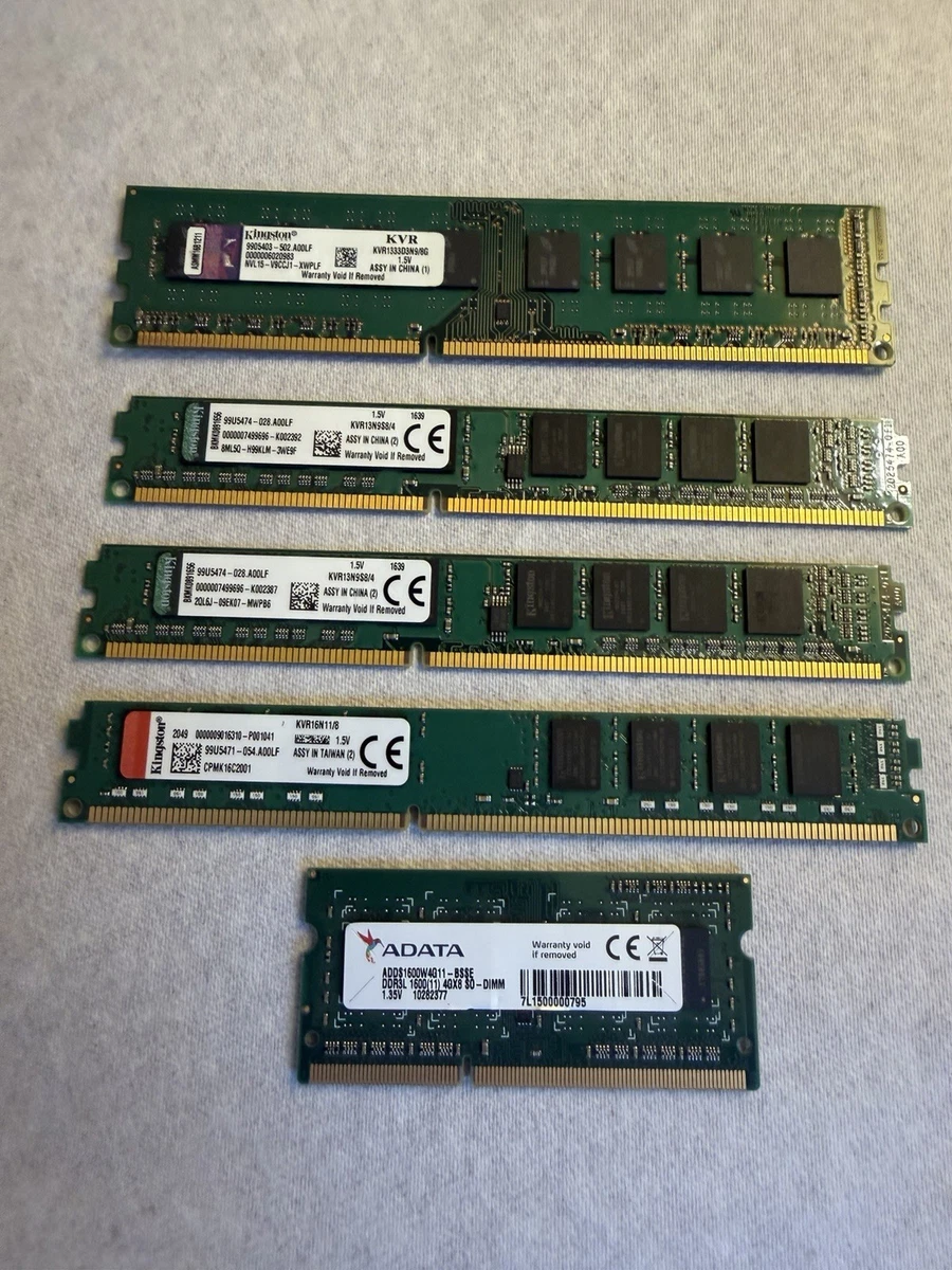 Kingston DDR3 SDRAM 4 GB Total Capacity Memory (RAM) for sale | eBay