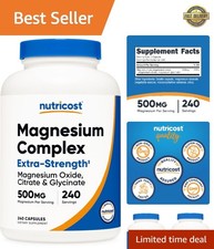 Nutricost Magnesium Complex 500mg, 240 Capsules - Gluten Free and Non-GMO