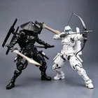 22cm Snake Eyes G.i. Joe Action Figure 2 Pack White Samurai Assembly Model Black
