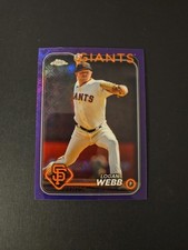 2024 Topps Chrome Logofractor Edition - Logan Webb #168 Purple Refractor /250
