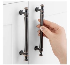 10 Pack Oil Rubbed Bronze 5" Hole Center French Style Kitchen Cabinet Handles