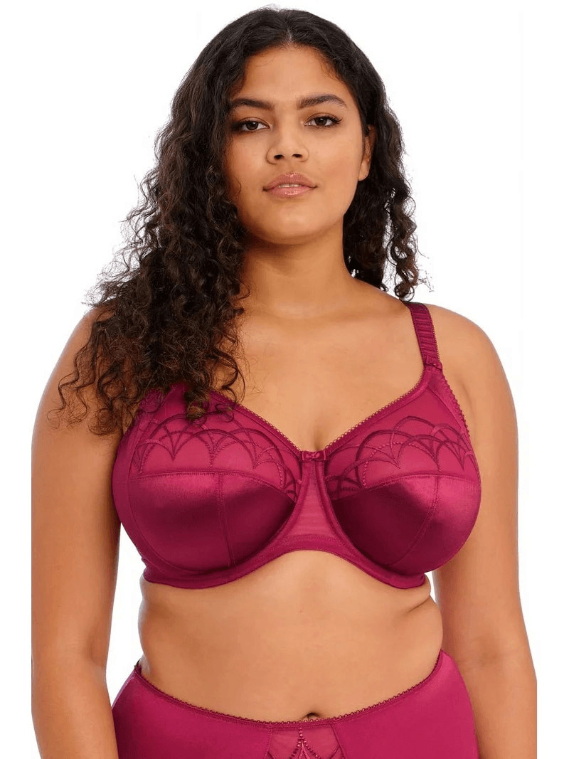 Elomi NWT Cate Mesh Bra Side Support Full Cup Underwire Berry 34L image 2