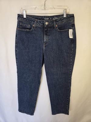 Old Navy Women's Blue Jeans NWT Size 10P Petite High Rise O.G. Straight NEW