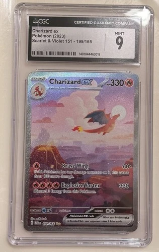 Charizard ex 199/165 | Special Illustration Rare | CGC 9 | Scarlet & Violet 151