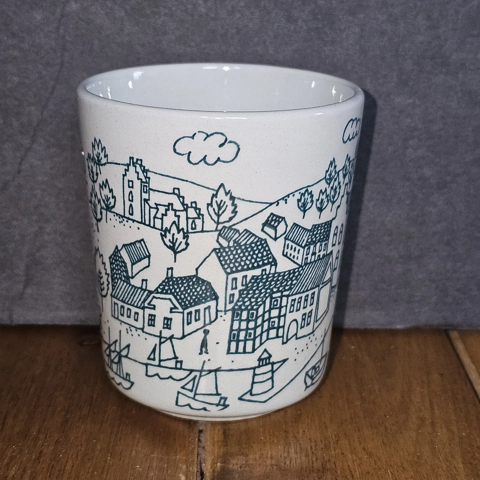 Vintage Bjorn Wiinblad Nymolle Art Faience Plate & Cup Set 2 Pieces 4006 Denmark - Image 4 of 4