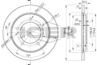 Bremsscheiben FüR Suzuki Grand Vitara I FT GT 98-05 5521165D01000