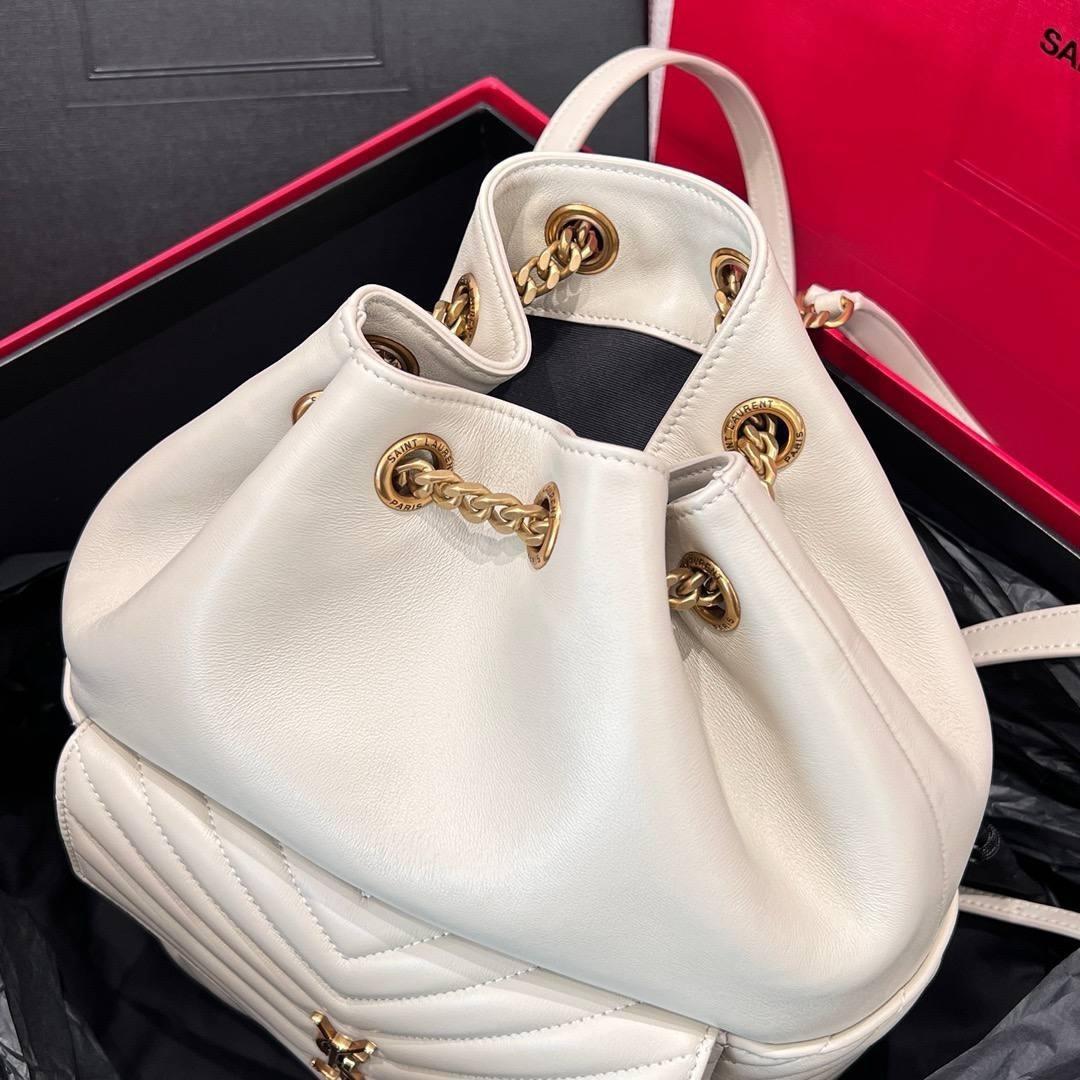 Zaino Saint Laurent vintage bianco