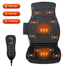 Vibration Massage Seat Cushion w/ 10 Vibration Motors Seat Back Ease Home
