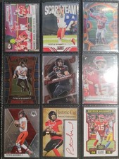 Patrick Mahomes 9 Card L0t. Historic Cut Facsimile Sig, Select Diecut & More