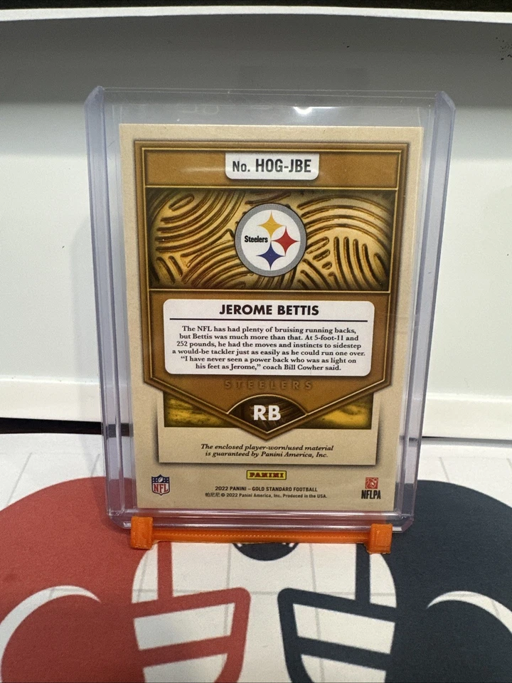 2022 Panini - Hall of Gold Jerome Bettis #HOG-JBE /199 (MEM) - Image 3 of 4