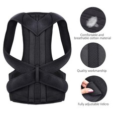 Adjustable Posture Corrector Low Back Support Shoulder Brace Belt for Men Women