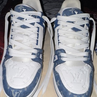 Louis Vuitton Trainer Monogram Men’s Sneakers/Navy Blue