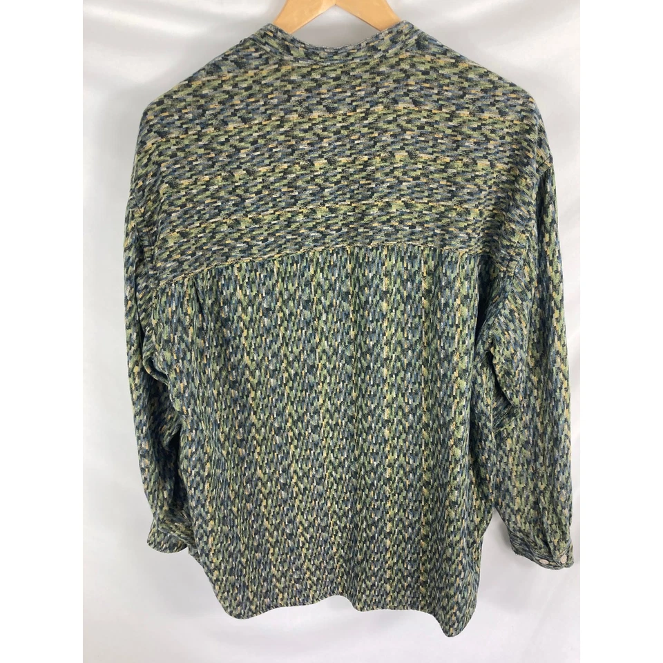 Bachrach Mens Patterned Button Down Shirt Size Large - Image 3 of 3