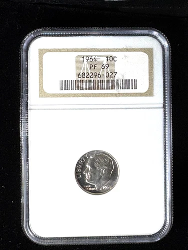1964 roosevelt dime proof