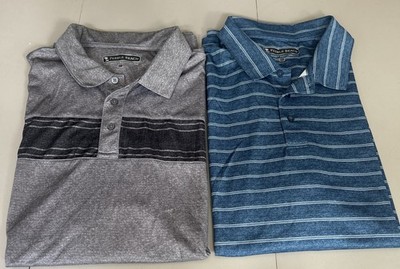 Lot Of 2 Pebble Beach Polo Shirts Men's Size 2XL Performance Dry Luxe Golf