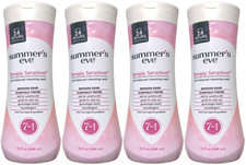 Summer's Eve Simply Sensitive Daily Gentle Ph Balanced Feminine Wash 15oz-4 Pack