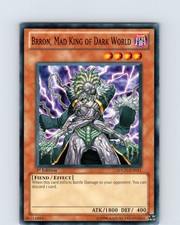 Yu-Gi-Oh Brron, Mad King Of Dark World SDGU-EN011 1st Edition Regular Common NM