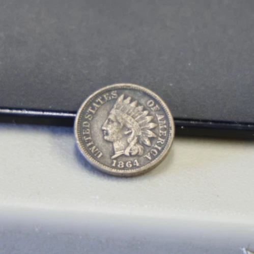 1864 US Indian Cent 1c (CN) Fine Cleaned, Corrosion