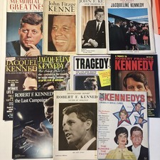 Lot Of 11 Magazines John F. Kennedy Jacqueline Kennedy Robert F Kennedy Kennedys