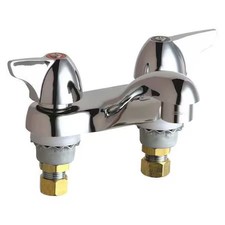 Chicago Faucet 802-V1000e66abcp Manual Low Arc Bathroom Faucet, 4" Mount,