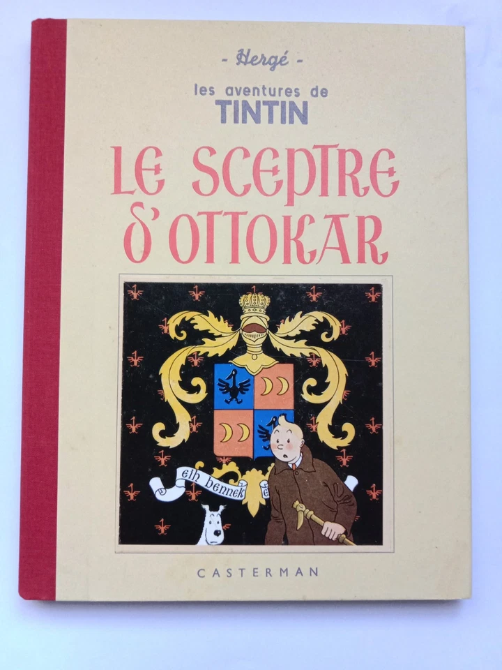 Tintin Fac-similé 1939 le Sceptre d'Ottokar 1988 Toilé Noir et Blanc - Photo 2/4
