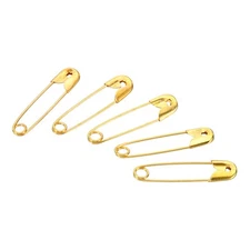Safety Pins 0.75 Inch Nickle Plated Small Sewing Pins Gold Tone 400Pcs