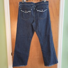 Lip Service Button Fly Jeans 34 x 30 Skull Buttons Goth Emo Rockaway