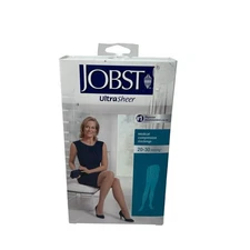 $157 JOBST Ultra Sheer Maternity Compression Stocking Natural, Large CT 20-30