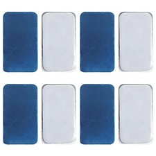 AKSIQIOL 10 Pcs Metal Adhesive Strips for Magnetic Under Cabinet Lights, Stic...