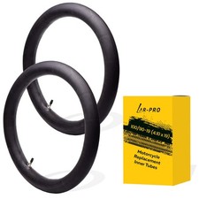  2-Pack 100/90-19 4.10 X 19 Motorcycle Inner Tubes - 19" Dirt Bike Natural Ru