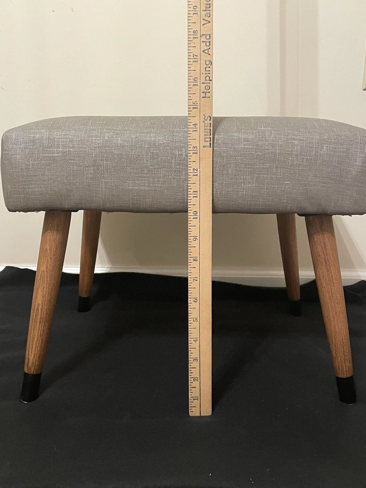 Mid Century Modern Bench/Stool -Tapered Wooden Legs- Made With Yugoslavia Wood - Image 2 of 4