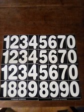 2 Inch Street Address locker Mailbox Numbers Decals Sticker Font impact