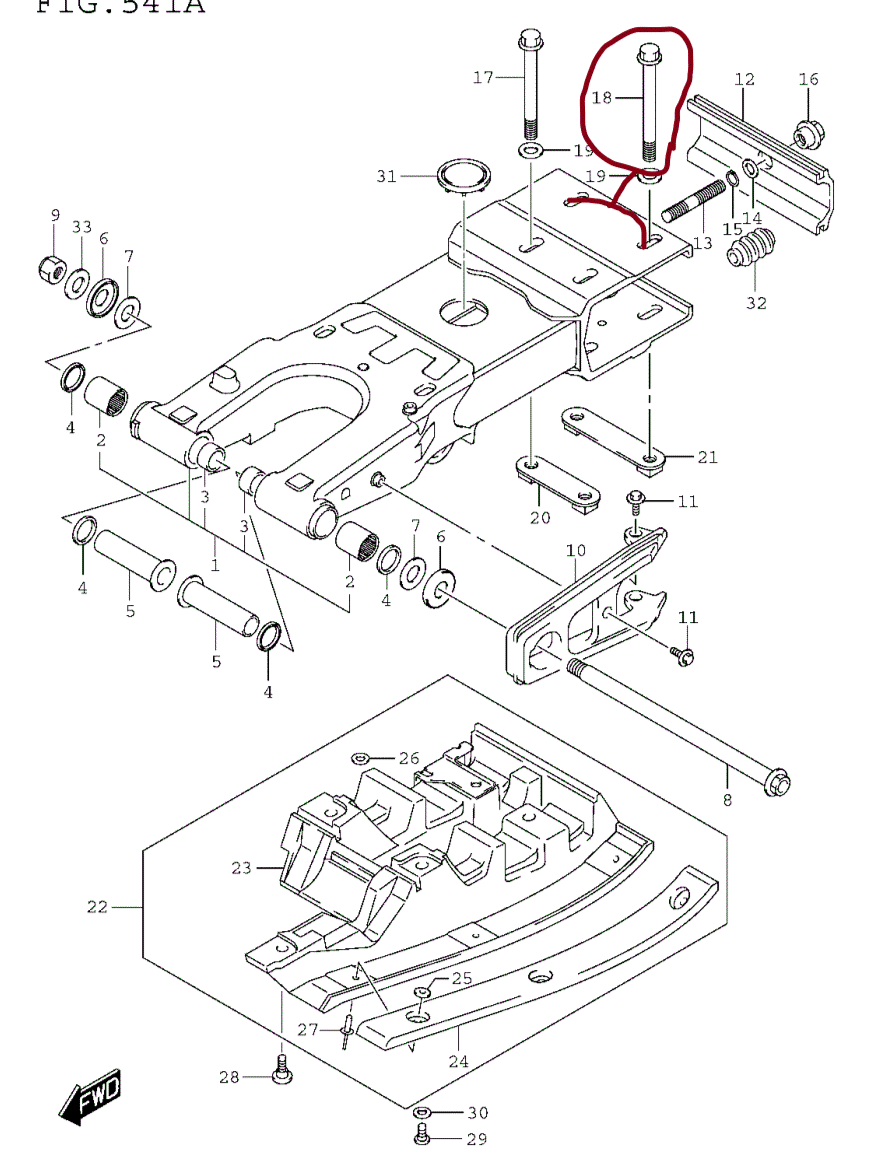 SUZUKI LTZ400, KAWASAKI KFX400, DVX400 12MM AXLE CARRIER MOUNTING