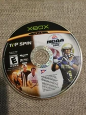 NCAA Football 2005 / Top Spin Combo (Microsoft Xbox, 2004) DISC ONLY NO TRACKING
