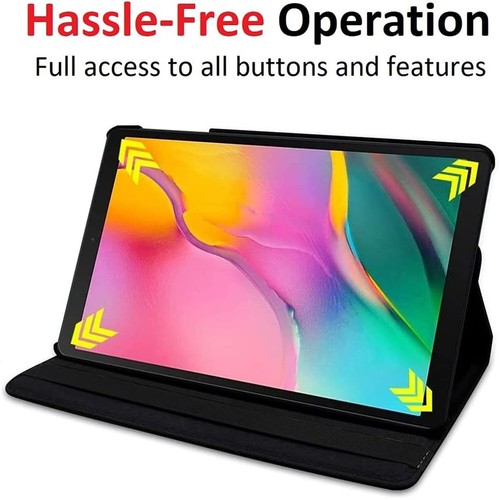 For Samsung Galaxy Tab A 10.1 (2019) 360 Rotating Case Leather Magnetic Cover UK - Picture 8 of 15