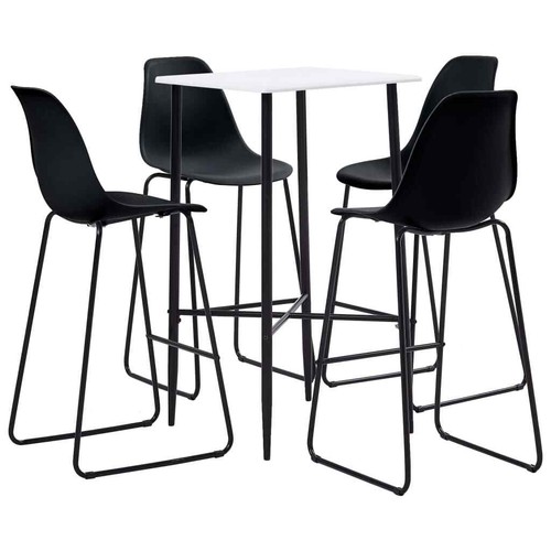 Bar Set Kunststoff Bartisch Barstuhl Stehtisch Hocker mehrere Auswahl vidaXL - Bild 2 von 26