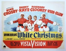 1954 White Christmas Movie Poster Bing Crosby Danny Kaye Clooney 🎄❄🎅❄🎄