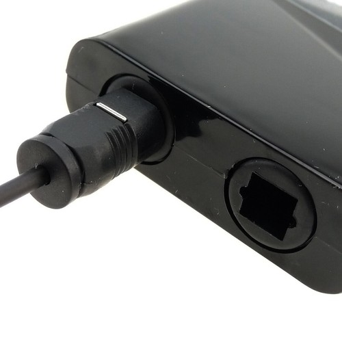 Dual Port Toslink Digital Fiber Optical Adapter Splitter Audio Cable 1 In 2 Out - Picture 8 of 10