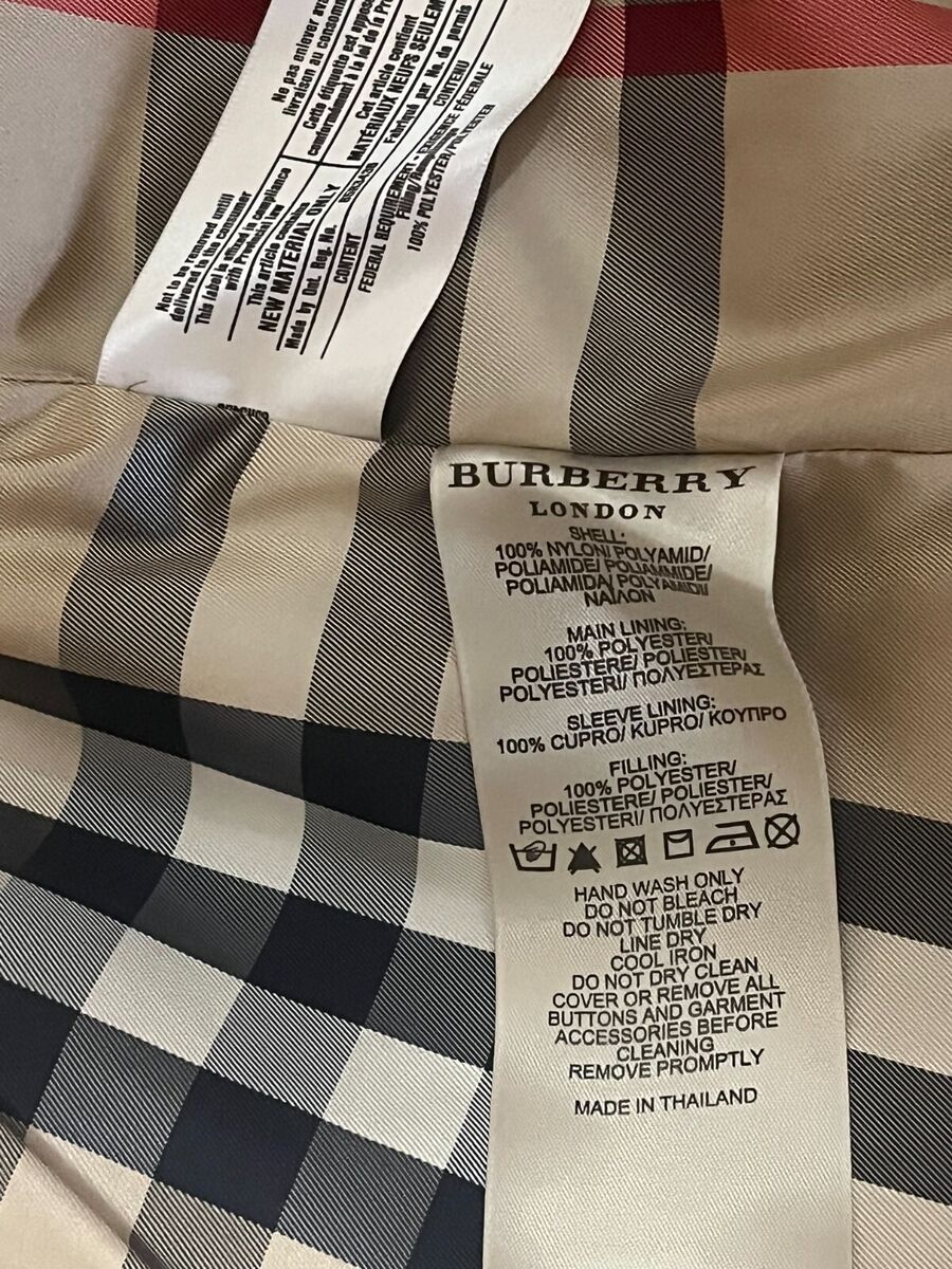 Burberry Brit Buckingham Nylon Packable Short Trench Coat Burberry Brit Buckingham Nylon Packable Short Trench Coat