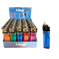 50 PACK Disposable Classic Cigarette Lighters - Full Standard Size - Wholesale