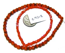 Czech Glass Faceted Round Bead CHOOSE COLOR / SIZE Mixes Multi Strand WYSIWYG