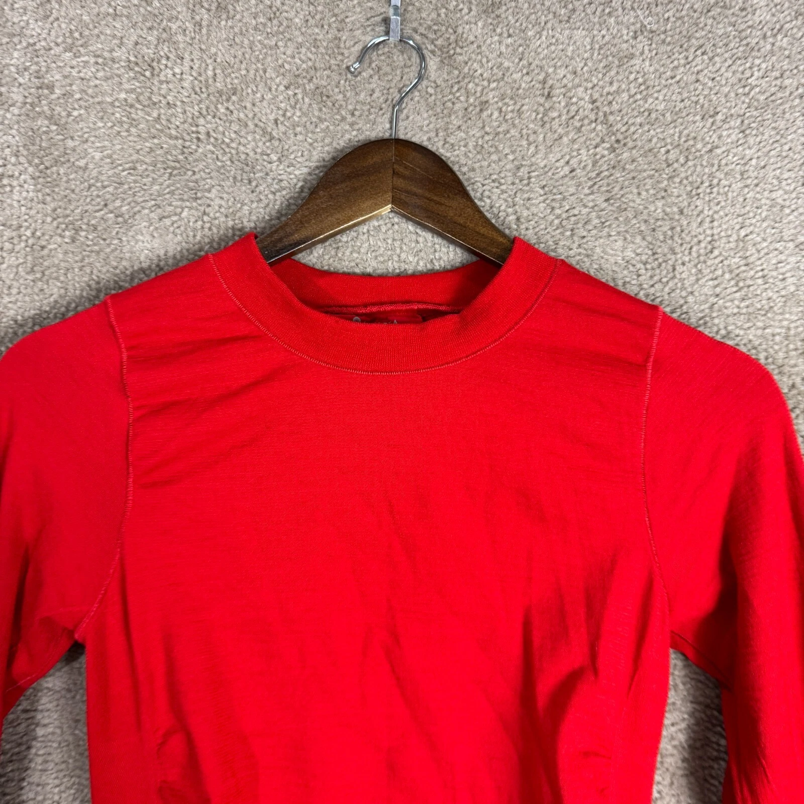 athleta speedlight seamless ruched wool blend athletic shirt