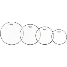Remo Ambassador Clear Drumhead Pack 10/12/14/16