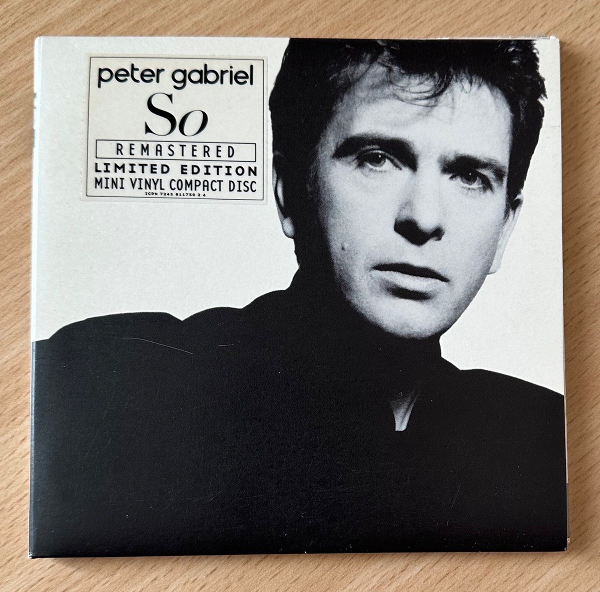 RARO CD PETER GABRIEL SO REMASTERED MINI VINYL COMPACT DISC