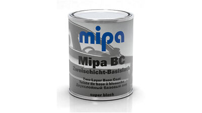 Mipa BC-Ready mixed Super Black 2-Schicht-Basislack 1 Liter