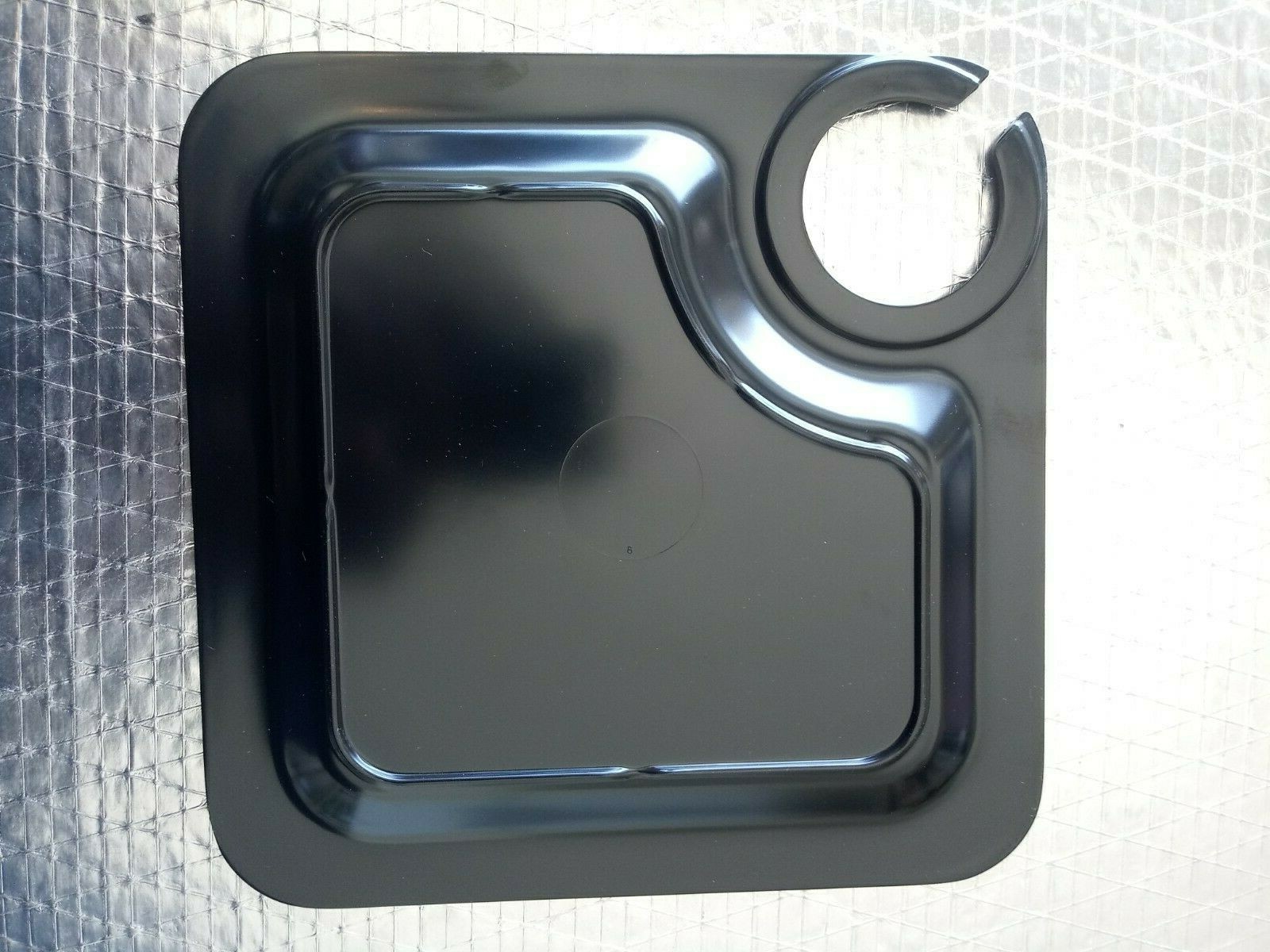 8" Black Square Plastic Cocktail Plate with Cup Holder 4/Pack eBay